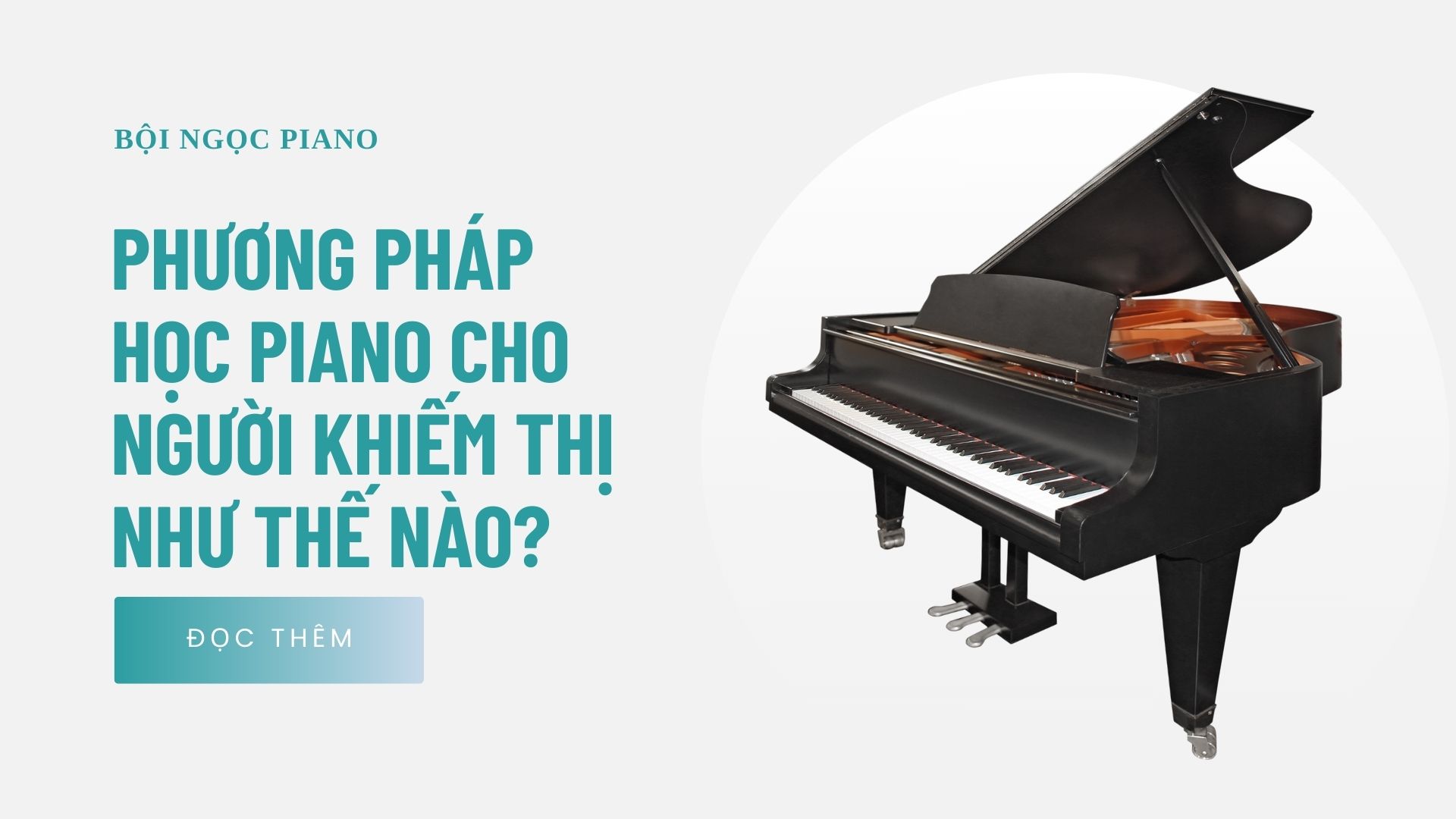 Phương pháp học piano cho người khiếm thị